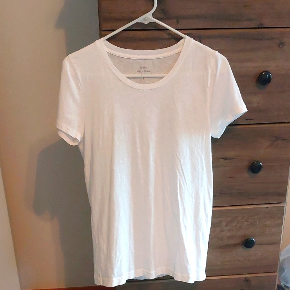 💚 2/$20 Sale! J Crew Vintage Cotton Classic White Tee